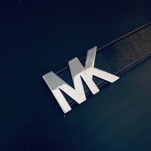 Michael Kors black leather belt